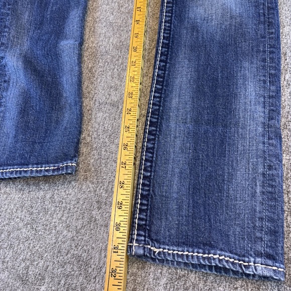 VIGOSS The Chelsea Straight Thick Stitch Jeans Women Medium Wash Size 31/31 - Picture 11 of 12